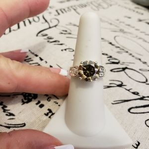 3.75 TCW FRENCH COGNAC MOISSANITE RING
